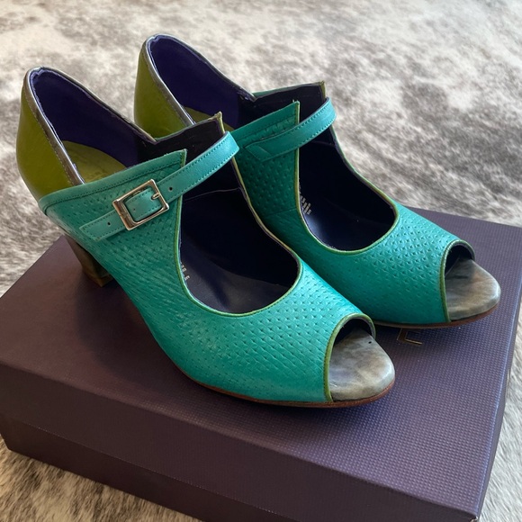 Altura Sie7e Handmade Leather Peep Toe SZ 23 | US 6 - Picture 2 of 7